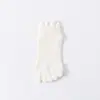 Calcetines de Cinco Dedos para Mujer, Verano, Malla Fina, Diseño Hueco, Absorbentes de Sudor, Resistentes al Olor, Calcetines Cortos Antideslizantes, Calcetines Deportivos de Algodón Puro con Separación de Dedos