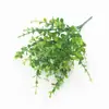 Vasos Mini para Plantas Verdes, Cercas Divisórias, Decorações de Paisagismo, Flores Artificiais, Arranjos de Flores, Samambaias, Folhas de Eucalipto, Grama Plástica