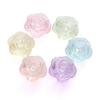 Cuentas de rosa acrílicas transparentes, hechas a mano, para pulseras, collares, colgantes, accesorios, fabricantes al por mayor