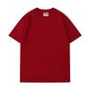 Camiseta de Manga Corta con Cuello Redondo de Hilo Doble Pesado 280g Algodón Puro para Hombre y Mujer con Hombro Caído Color Sólido Deportiva Holgada Media Manga Juvenil