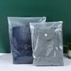 Bolsa de embalaje para calcetines al por mayor, bolsa transparente esmerilada con cremallera, bolsa de plástico PE con cierre Ziplock, bolsa para ropa interior