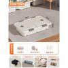 Caixa de fundo de cama Caixa de armazenamento de cama com tampa dupla aberta plana com rodas Caixa de armazenamento de roupas de grande capacidade Colcha Brinquedo Tidler Box