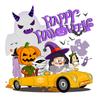 Decoración de Dibujos Animados de Halloween Adhesivo Electrostático para Ventana Bruja Fantasma Calabaza Adhesivo para Vidrio Ambiente Festivo Decoración de Ventana