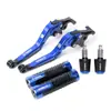 Aplicable para Yamaha FZ6R/N/S FZ8 Palancas de Freno y Embrague Plegables Modificadas Manillar Puños Manillar Topes de Manillar