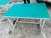 Banco de trabajo antiestático multifuncional de doble capa con perfil de aluminio, mesa de operaciones, mesa de aleación de aluminio de un solo lado, línea de montaje de taller de fábrica