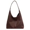 Bolso Grande de Mujer Piel Suave Hombro Único Vintage Cubo 2023 Nuevo Otoño e Invierno Bolso Tote Portátil