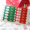 Pegatinas de cuero directo de fábrica pegatinas de Navidad pegatinas doradas pegatinas de cumpleaños regalo decoración de regalo pegatinas de sello
