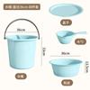 Cubo de Plástico para el Hogar con Tapa Cubo Portátil Cubo Extra Grande para la Lavandería Engrosado Cubo para Baño de Dormitorio Estudiantil Cubo de Almacenamiento de Agua