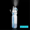 Taza de Spray Portátil de PE, Botella de Agua con Spray Multifuncional para Deportes al Aire Libre, Taza de Agua con Spray de Doble Capa para Mantener el Frío, Botella de Agua para Ciclismo
