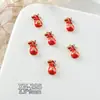 Acessórios de Unha Artística Zircônia Festivos Brilhantes para Ano Novo, Lingote Trazedor de Sorte Saco de Dinheiro, Cabaça de Luxo com Diamantes Decorações de Unha Atacado