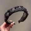 High-end refinado High Cranial Top Hairband Mulheres 2023 Nova Headband High-end strass elegante Face Washing Hairpin Headwear