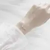 Pulseira Estrela Lua Feminina Estudante Namorada Presente de Aniversário para Duas Pessoas Ins Casal Estilo Mori Tendência Simples Pulseira de Pedra da Lua