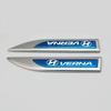 Adecuado para Hyundai Rena, tira de metal brillante, etiqueta lateral, carrocería, guardabarros, pegatina decorativa, etiqueta para coche, modificación personalizada