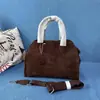Bolso de Mano de Piel de Vaca de Alta Calidad 15 pulgadas Casual Gran Capacidad Bolso Tote Normcore Ropa de Trabajo Diario Bolso de Piel Genuina