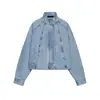 Ropa europea y americana transfronteriza para mujer ZA AliExpress producto nuevo de venta caliente chaqueta top casual simple con cuello alto de manga larga