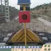 Luz de Advertencia Ferroviaria Jutuo, Indicador de Parada de Coche, Señal de Advertencia Roja, Luz de Montaje en Pared, Luz Solar de Parada a Tierra Ferroviaria