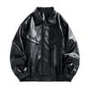Chaqueta de Cuero PU para Hombre Primavera y Otoño 2024 Nuevo Traje de Ciclismo Bicicleta Holgado Ropa de Trabajo para Hombre Chaqueta de Moda para Hombre