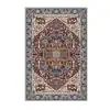 Tapete persa estilo vintage para sala de estar, quarto, varanda, cabeceira da cama, hall de entrada; tapete de chão à prova de poeira, resistente à sujeira, resistente ao desgaste, antiderrapante