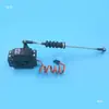 Engranaje de dirección modelo de barco 996 engranaje de dirección soporte de metal M2 M3 varilla de tracción de acero inoxidable hebilla de cabeza de bola funda de fuelle