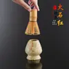 Suporte Vermelho Flint para Batedor de Matcha Acessórios de Cerâmica para Chá Pote de Armazenamento para Batedor de Matcha Hyakuhon-date Cerimônia do Chá Japonês Suprimentos para Pincel de Chá
