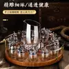 Juego de Copas de Vino Blanco Zodiaco Dispensador de Vino para el Hogar Juego de Vino Chino de Alta Gama 12 Copas Pequeñas Bala Una Copa
