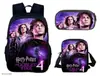 Mochila Escolar Harry Potter de Tres Piezas Mochila Casual para Hombres y Mujeres Mochila para Estudiantes Impresa de Gran Capacidad Mochila para Exteriores