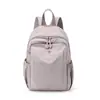 Mochila feminina impermeável de nylon, bolsa de ombro para o dia a dia, mochila de viagem casual leve de grande capacidade, disponível para atacado
