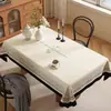 Toalha de Mesa de Luxo Leve de Alta Qualidade Impermeável e à Prova de Óleo Estilo Retro Americano Dopamina Tapete para Mesa de Jantar Estilo Ins Toalha de Mesa para Mesa de Centro