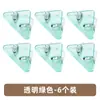 Clip Triangular de Colores, Clip de Plástico Multifuncional, Clip Transparente para Esquinas, Carpeta de Almacenamiento para Exámenes Estudiantiles, Diseño Creativo Anti-Rodamiento
