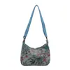 Moda Outono 2025 Transfronteiriça Estampa Literária de Nicho Bolsa de Axila de Grande Capacidade Bolsa Grande de Ombro Bolsa Carteiro Bolsas Femininas