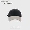 Boné de Baseball de Tecido Macio com Cor Contrastante, Estilo de Rua para Homens e Mulheres, Mesmo Estilo para Casais nas Compras, Chapéu Versátil Estilo Coreano de Aba Curta que Afina o Rosto