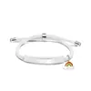Pulseira Trançada Multicor Transfronteiriça Europeia e Americana Material em Branco Sem Palavras Pronta Arco-Íris Pulseira de Aço Inoxidável Gravada