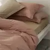 Conjunto de Flanela Espessa de Algodão de Fibra Longa para Outono e Inverno, Conjunto de Quatro Peças, Capa de Edredom 100% Algodão, Lençol de Cama, Cor Sólida, Simples, Estilo MUJI