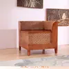 Sofá de Ratán Real Sofá de Ratán Sofá de Ratán Madera Maciza de Ratán Cama Chaise Sofá de Esquina Sofá de Esquina