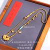 Libro Rojo pequeño mismo estilo Vietnam oro arena accesorios diy flor koi tarjeta candado Ruyi colgante candado de pez pulsera collar para mujer