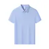 Camisa Polo 200g 40s Sorona Toque Gelado Verão Gola Lapela Manga Curta Camisa Cultura Corporativa Roupa de Trabalho Bordado