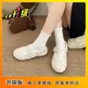 Zapatos de lana sensación de alta gama zapatos individuales de felpa gris 2026 zapatos de algodón zapatos de mujer Mary Jane de otoño verano francés zapatos peludos