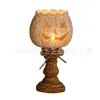 Conjunto de Porta-Velas de Chá de Abóbora Transfronteiriço