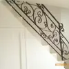 Casa de Estilo Europeo Artesanía Metálica Escaleras Forjadas, Barandillas de Hierro Forjado, Pasamanos de Escalera de Hierro Forjado para Hotel