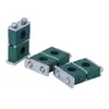 Abrazadera de tubería hidráulica de alta resistencia aleación de aluminio abrazadera de tubería de plástico doble orificio dúplex abrazadera de tubería de aceite marina