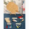Kit de materiais culturais estilo chinês para ventilador de bambu DIY infantil, atividades de construção de grupo pai-filho, ventilador de grupo caseiro