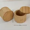 Pote de Tempero de Bambu Duoge Mais Vendido Transfronteiriço com Colher Pote Selado de Bambu Duplo Compartimento Caixa de Sal de Madeira de Bambu Utensílios de Cozinha