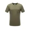 Conjunto de Uniforme de Entrenamiento Militar Color Verde Militar Sólido Camiseta de Algodón Puro para Hombres y Mujeres Uniforme de Entrenamiento de Batalla en Campo al Aire Libre Manga Corta Pantalones Cortos Gorra