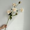 Nova Flor Artificial Rosa Francesa 6-Cabeças Fundo Salão de Casamento Decoração Suave Condução de Caminho Decoração de Flores em Vaso Alto em Estoque