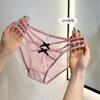 Nuevas Bragas Francesas de Satén y Encaje 2025 para Mujer, Estilo Pura Pasión, Chicas Sexys, Braguitas de Malla Finas para Niñas