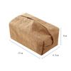Caixa de Lenço Simples Estilo Japonês Sala de Estar de Casa Pousada Tecido de Algodão e Linho Estilo Côncavo Estilo ins Caixa de Papel Criativa para Desktop
