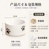 Tigela de comida para gatos personalizada mais vendida com pescoço inclinado, tigela de cerâmica para animais de estimação com pescoço alto e de proteção, antiderrapante e anti-vazamento, tigela especial para animais de estimação