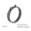 Anillo de Acero de Titanio de Moda Europea y Americana Tendencia en Tiktok, Anillo de Pareja de Defensa Personal Estilo Hip-Hop, Anillo Anti-Lobo Portátil