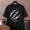 Camiseta de Manga Corta para Hombre 2026, Tendencia de Moda de Verano, Versátil Cuello Redondo Estampada Holgada Casual, Mayoreo