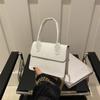 Bolso Casual de Color Sólido para Mujer 2026 Verano Nueva Moda Bolso Pequeño Elegante Mini Texturizado Cruzado Bolso Cuadrado Pequeño